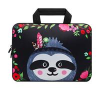 Violet Mist 11 11.6 12 Inch Laptop Carrying Bag Laptop Sleeve Case Pouch Neoprene Computer Sleeve Notebook Briefcase Bag with Handle Waterproof Protective Handbag Tablet Travel Cover, Sloth