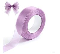 Violet Organza Ribbon for Gift Wrapping 25mmx50Yards Bouquet(Violet)
