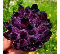 Violet Phantom Quartz Crystal Cluster Ornaments (Size : 500-600g)