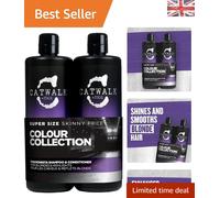 Violet Shampoo & Conditioner Set - Enhance Blonde & White Hair Shine - 1500ml