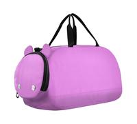 Violet Solid Color Pure Plain Purple Boy's Gym Duffel Bag with Shoes Compartment Large Capacity Overnight Bag for Travel, Sports, Fitness & Workout
