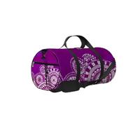 Violet Vintage Abstract Violet Mandalas Sports Bag Tote Bag Waterproof Gym Bag with Shoulder Strap Zipper 2 Side Pockets for Men and Women, Travel and Storage Shoulder Bag.