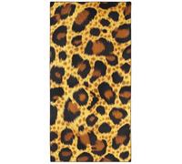 Violetpos Realistic Leopard Fur Print Beach Towel, Extra Large 180x90 cm 250GSM Microfibre, Sand Free Quick Dry, Ideal Vacation Gifts with Carry Bag for Pool Cruise Camping