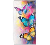 Violetpos Watercolor Butterfly Beach Towel, Extra Large 180x90 cm 250GSM Microfibre, Sand Free Quick Dry, Ideal Vacation Gifts with Carry Bag for Pool Cruise Camping