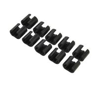 Violiica 10pcs Road Bike Hydraulic Disc Brake Shift Cable Guide Hose Frame Fixture, 4mm ABS Plastic for Bicycle Maintenance and Repair