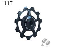 Violiica 11T17T Ceramic Bearing Rear Deraillr Pulley Wheel For Road And Mountain Bikes Aluminum Alloy Guide Wheel With Sealed Steel Bearing 4Mm/5Mm