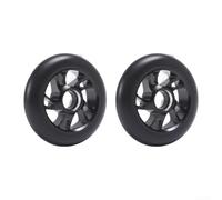 Violiica 120mm Scooter Wheels Replacement Pack of 2 for Kick and Pro Scooters Black with ABEC-9 Bearings PU Aluminium Core Silent Shock Absorbing (Black)