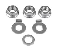 Violiica 12Mm Steel Hub Motor Nuts And Safety Washer Set For 250W1000W Ebike Electric Bike And Scooter Replacement
