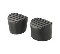 Violiica 2 Pack 76mm Non-Slip Ladder Feet Mats Rubber Round Covers for Man-Way Ladders Anti-Slip Stability Floor Guard Black 2.99 Inch