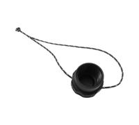 Violiica 2 Pack Scuba Diving for Tank Valve End Cap DIN Connector, 5/8-14NPS Thread Dust Cover with Reflective Rope, PA6+GF30% Protective Black