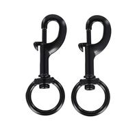 Violiica 2pcs 316 Stainless Steel Swivel Eye Bolt Snap Hook, 360° Rotating, for Scuba Diving, Pet Leash, Camping Tent, Flag, Silver