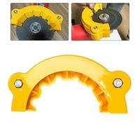 Violiica 3-12mm Multifunctional Drill Bit Grinder and Holder for Sharpening, Plastic Drill Grinder Bracket for Woodworking and Metalworking, Yellow