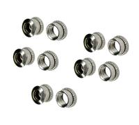 Violiica 4/5 Pairs Aluminum Alloy Chainring Bolts For Bike Crankset Double Lock Structure Chainwheel Screws For Bicycle Repair And Maintenance