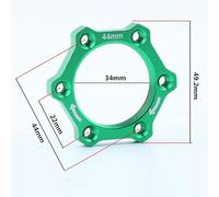 Violiica 44mm For Bike Rotary Screw Thread Hub Flange Adapter Brake Disc for ROTOR Base, Aluminum Alloy Compatibility with Rotor 44mm Systems