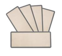 Violiica 5 Pack Silicone Freeze Dryer Mats Non- Drying Liners for Harvest Right, Reusable Grey Sheets 17.3x6.9 & 19.7x8.5 Inch