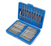 Violiica 50-Piece 75mm 1/4 Inch Hex Screwdriver Bit Set with Storage Case, Includes Torx, Tamper Proof, Pozidrive, Phillips, Flat, and Hex Bits