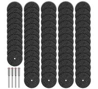 Violiica 60pcs Rotary Tool Cut Off Wheels for Metal, Wood & Stone Cutting, 1-14 Inch Cutting Discs with Mandrels, for Lasting Abrasive Wheels for DIY & Home Improvement