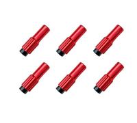 Violiica 6PCS Bike Head Shift Cable Adjuster Screws, Aluminum Alloy Shifter Cable Regulators, 0-5mm Range for Precise Tuning, For Road and Mountain Bikes, Black