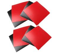 Violiica 8-Pack Table Tennis Rubber with Hard Sponge for Fast Attack Play, Reverse Type, 2.2cm Thickness, 39 Hardness, Red and Black (4 Pairs)