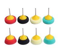 Violiica 8pcs 40mm for Mini Polishing Sponge Buffing Wheel for Car Hub, Steel Rim, and Burnishing with 3mm Shank