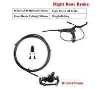 Violiica A5-D Power Off Electric Scooter Brake Caliper Set with Hydraulic Disc Brakes for Kugoo G-Booster ES3 Dualtron Ultra Eagle Pro Minimotors Mantis 10, 160mm Standard