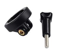 Violiica Adapter Mount for Garmin Edge 530/520Plus/830/1030, Bicycle Computer Base Holder with Underbar Installation, for Light or Camera Connector, Black ABS