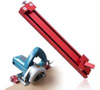 Violiica Adjustable Cutting Machine Base Guide Rail for Circular Saws, 145mm to 280mm Base Plate Compatibility, Aluminum Alloy with Dual-Latch Design