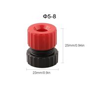 Violiica Adjustable Drill Bit Depth Stop Collar, Drill Stop Collar for Carpentry, ABS Plastic, 3-5mm/5-8mm/8-13mm Range, Red or Black