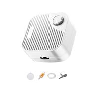 Violiica Aquarium Silent Oxygen Pump, 3W/4W/5W Adjustable, 2.5L/min or 3L/min Air Flow, Low Noise Compressor for Fish Tank 30-80cm, Includes Air Disc, Hose, Check Valve & Regulating Valve, White