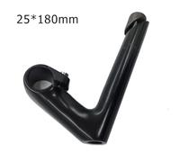 Violiica Bike Gooseneck Shape Stem, 25.4mm Handlebar & Fork Diameter, 80mm Forward Extend, 180mm Center Pole, Aluminum Alloy, Silver