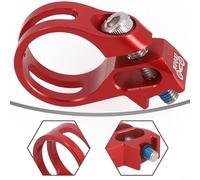 Violiica Bike Thumb Shifter Clamp Retaining Ring for SRAM Compatible with for X7 for XX for XX1 Series Made from Aluminum Alloy with M5 Screw (Red)