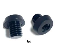 Violiica Black Billiard Extension Bumper Back, Aluminum and Rubber Cue Butt Connector for 3/8-11 Thread Pool Cues