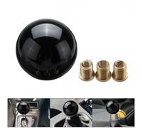 Violiica Black Round Ball Gear Shift Knob with 3 Adapters for Most Manual Transmission Cars