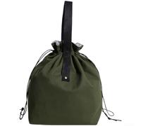 Violiica Canvas Thermal Lunch Tote 21x30cm Food Safe Lining(Green)