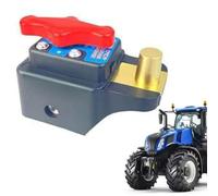 Violiica Car Battery Disconnect Switch 12V-24V with Short Circuit Protection for 45A Vehicles, Brass Terminal Cut-Off Kill Switch - Black + Gold