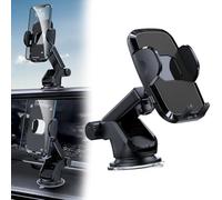 Violiica Car Phone Holder Mount with 360° Rotation and Strong Suction Cup For Dashboard and Windshield For Iphone and android Smartphones Black