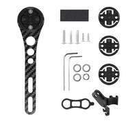 Violiica Carbon Fiber Bicycle Meter Bracket for IGPSPORT Computers, Adjustable 10-50mm Mount for Sports Action Cameras, Lights & Cycling Gadgets, Black