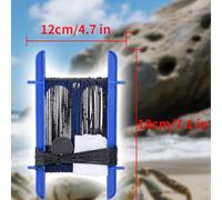 Violiica Crab Fishing Hand Line with Colourful Frame 13M Long Rope Weight Block Bait Bag No Hooks Design Safe Crabbing Equipment Beach Pier Fishing Tool(red+blue)