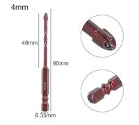 Violiica Cross Hex Drill Bit Set for Concrete, Porcelain Tile, Glass, and Metal, 3mm to 12mm, 7-Piece Kit