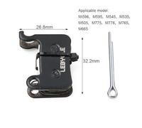 Violiica Disc Brake Pads for Shimano M596/XTR/XT/SLX/Deore LX/Hone, for M975/M966/M965/M800/M775/M776/M765/M665/M601/M585 Models, 1 Pair, Black