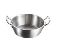 Violiica Double Ear Handle Stainless Steel Bowl for Korean Cuisine, Seamless Welding Design for Sauces Snacks and Desserts, 304 Food Grade