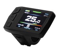 Violiica Electric Bicycle Color LCD Display Instrument Panel for KT-TF01U, 24V/36V/48V, 5-Pin SM Connector, Black