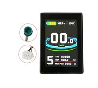 Violiica Electric Bicycle Display Screen for KT-LCD8SU, 24V-48V Voltage, SM/Waterproof Connector, 1800mm Cord, Black