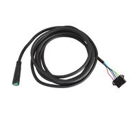 Violiica Electric For Bicycle Extension Cable Adapter 5 Pin Waterproof Sm Connector 1.7 Meter Cable For Ebike Controller And Instrument Display