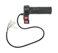 Violiica Electric For Bike Twist Throttle For Ebike And Motorcycle High/Medium/Low Speed With Forward/Reverse Switch 400Mm Cable Length Black Abs Handlebar Grip