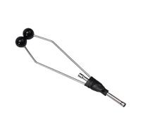 Violiica Fly Tying Bobbin Holder with Tip, Standard Fly Tying Tool for Beginners and Experts, Black and Silver, 115mm