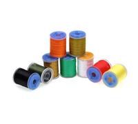 Violiica Fly Tying Thread Kit 140D Nylon Dry Wet Flies Nymphs Streamers Standard Spool Bobbin Compatible Fishing Tackle Accessory 6 or 12 Pack