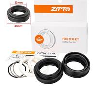 Violiica For Bicycle Fork Dust Seal 3040Mm For Fox Rockshox Manitou Sr Suntour 2Pack Black