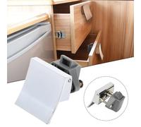 Violiica For Caravan Rv Marine Door Cabinet Latch Knob Square Push Button Lock Handle For Cupboard For Furniture and Storage Solutions