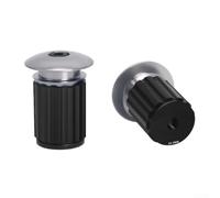 Violiica Handlebar End Covers for Bikes Aluminum Alloy Bar Grips Lightweight Easy to Install For Mountain Road Folding Fixie Bicycles (Ti)